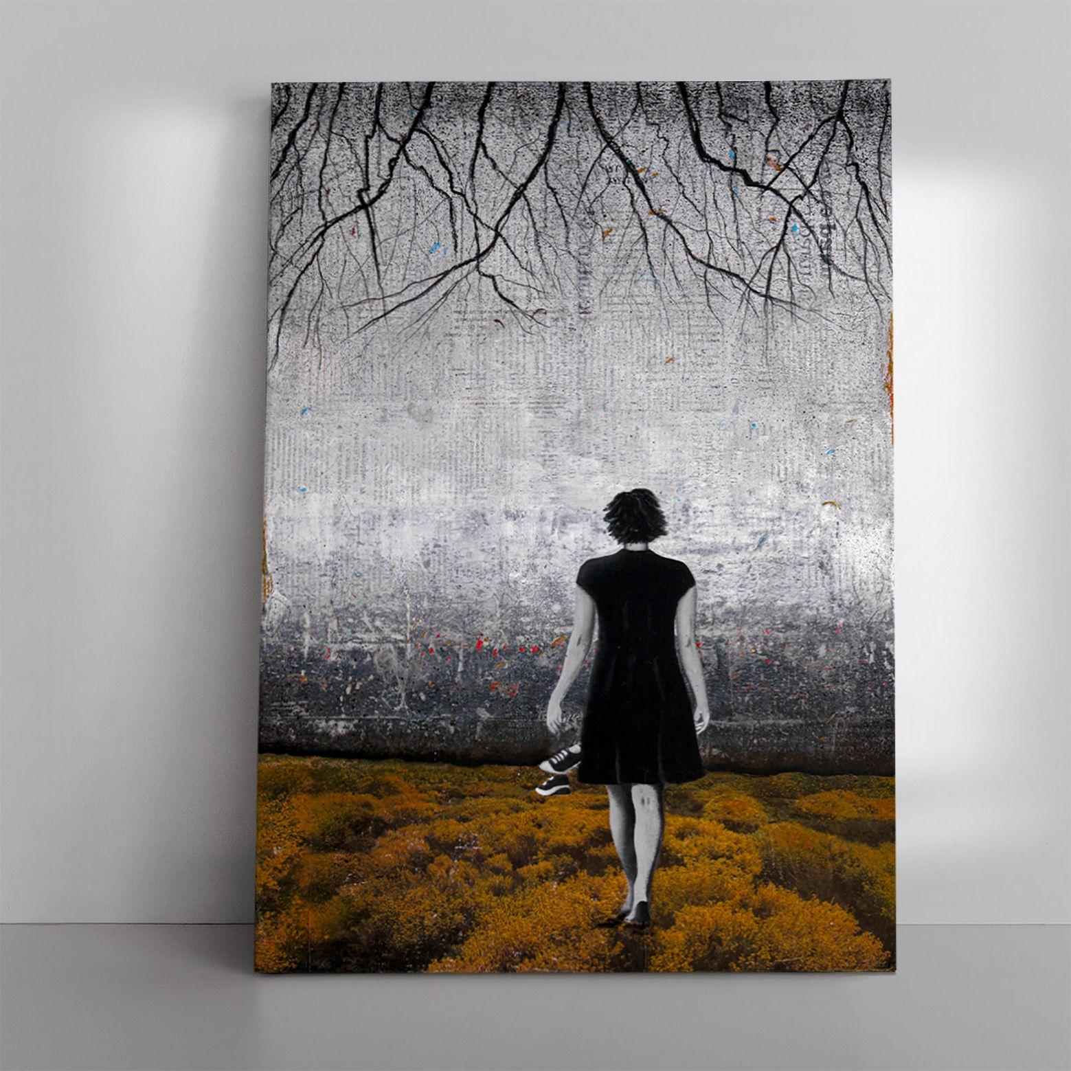 CAMINANDO A PIE DE BARCO, Pintura, Acrílico sobre lienzo en venta 1