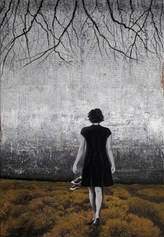 WALKING BAREFOOT, Painting, Acrylic on Canvas