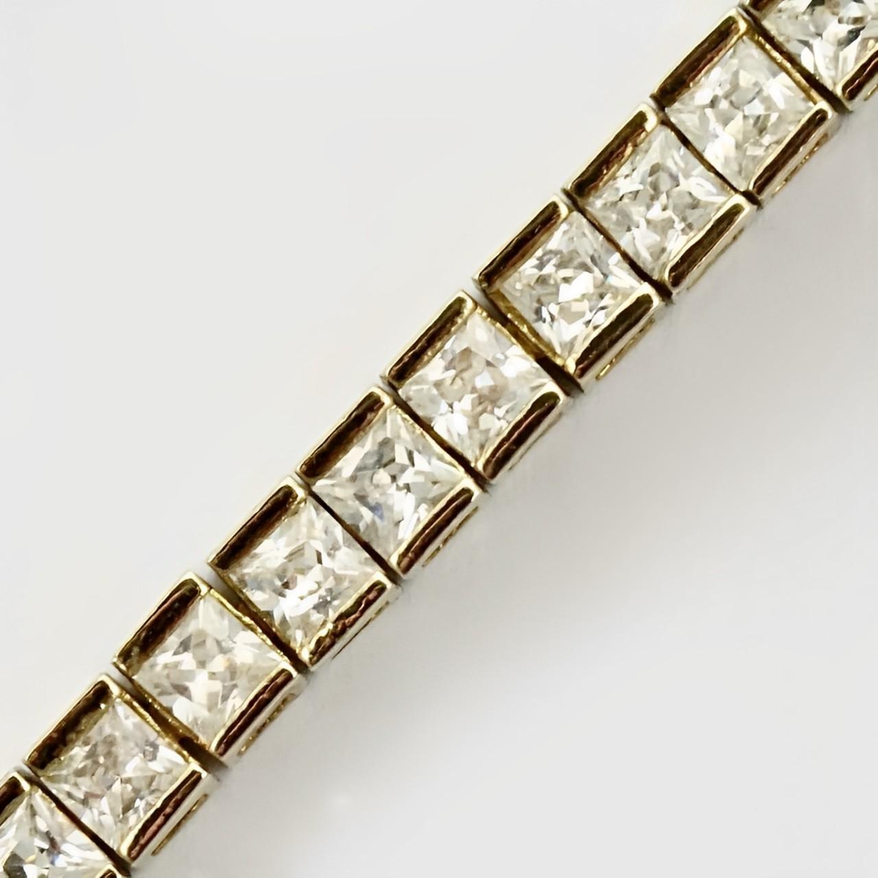 dbj 925 diamond tennis bracelet