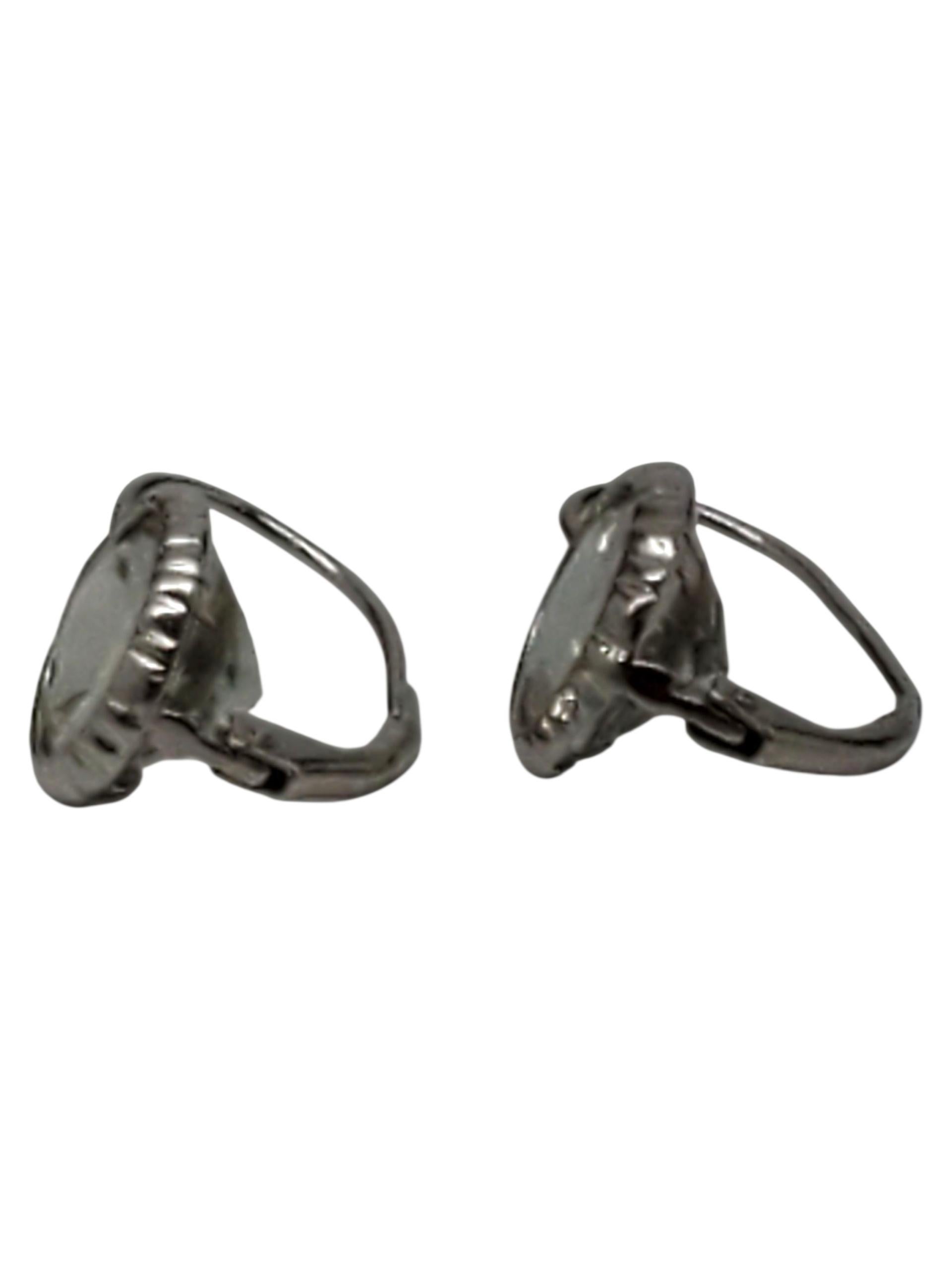 DBJ Orecchini a goccia con castone in argento 925 #23632 In condizioni buone in vendita a Washington Depot, CT