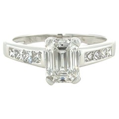 Anello di fidanzamento con diamante in oro bianco e platino DCLA 18ct 1,94ct