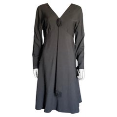 dCrenza Beverly Hills Vintage maßgeschneidertes kleines schwarzes Cocktailkleid Größe 14