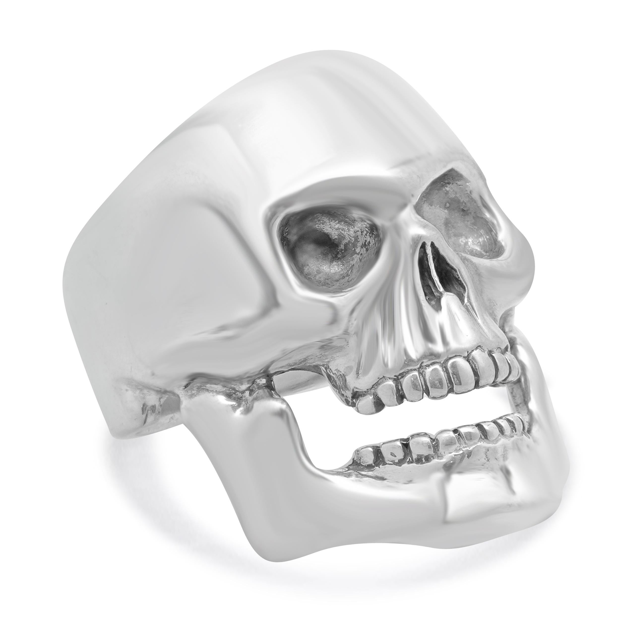 DCS Sterling Silber klobiger Totenkopf Ring im Zustand „Hervorragend“ im Angebot in Scottsdale, AZ