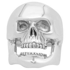 DCS Sterling Silber klobiger Totenkopf Ring