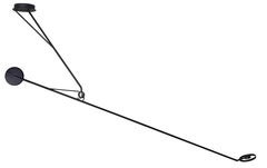 DCW Editions Aaro Ceiling Light en aluminium anodisé noir par Simon Schmitz