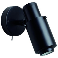 DCW Editions Biny Spot Bulb Lampada da parete in acciaio e alluminio nero senza bastone