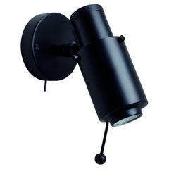 DCW Editions Biny Spot LED Lampada da parete in acciaio e alluminio nero con interruttore