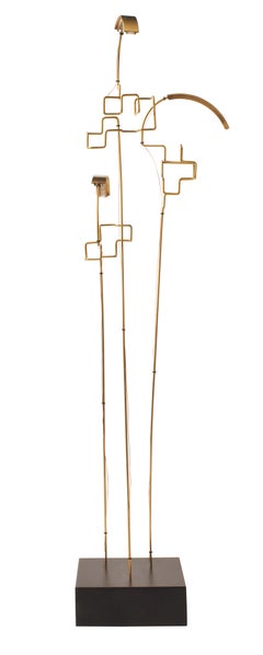 DCW Editions Boucle Cordless-Tischlampe aus Stahl und natürlichem gebürstetem Messing