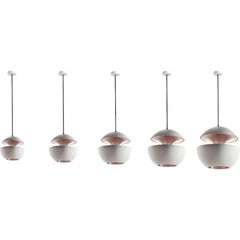 DCW Editions Here Comes the Sun 175 Lampada a sospensione in alluminio bianco rosa rame