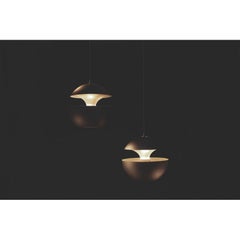 DCW Editions Here Comes the Sun 250 Pendant Lamp in Black White Aluminium