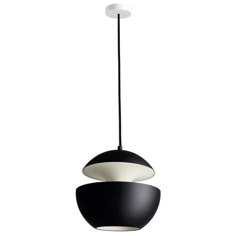DCW Editions Here Comes the Sun 250 Lampe pendante en aluminium noir et blanc