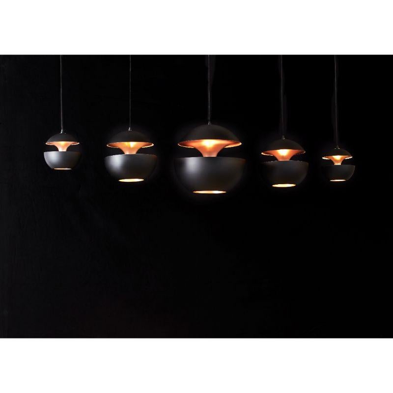 DCW Editions Here Comes the Sun Mini Pendant Lamp in Black Copper Aluminium For Sale 5