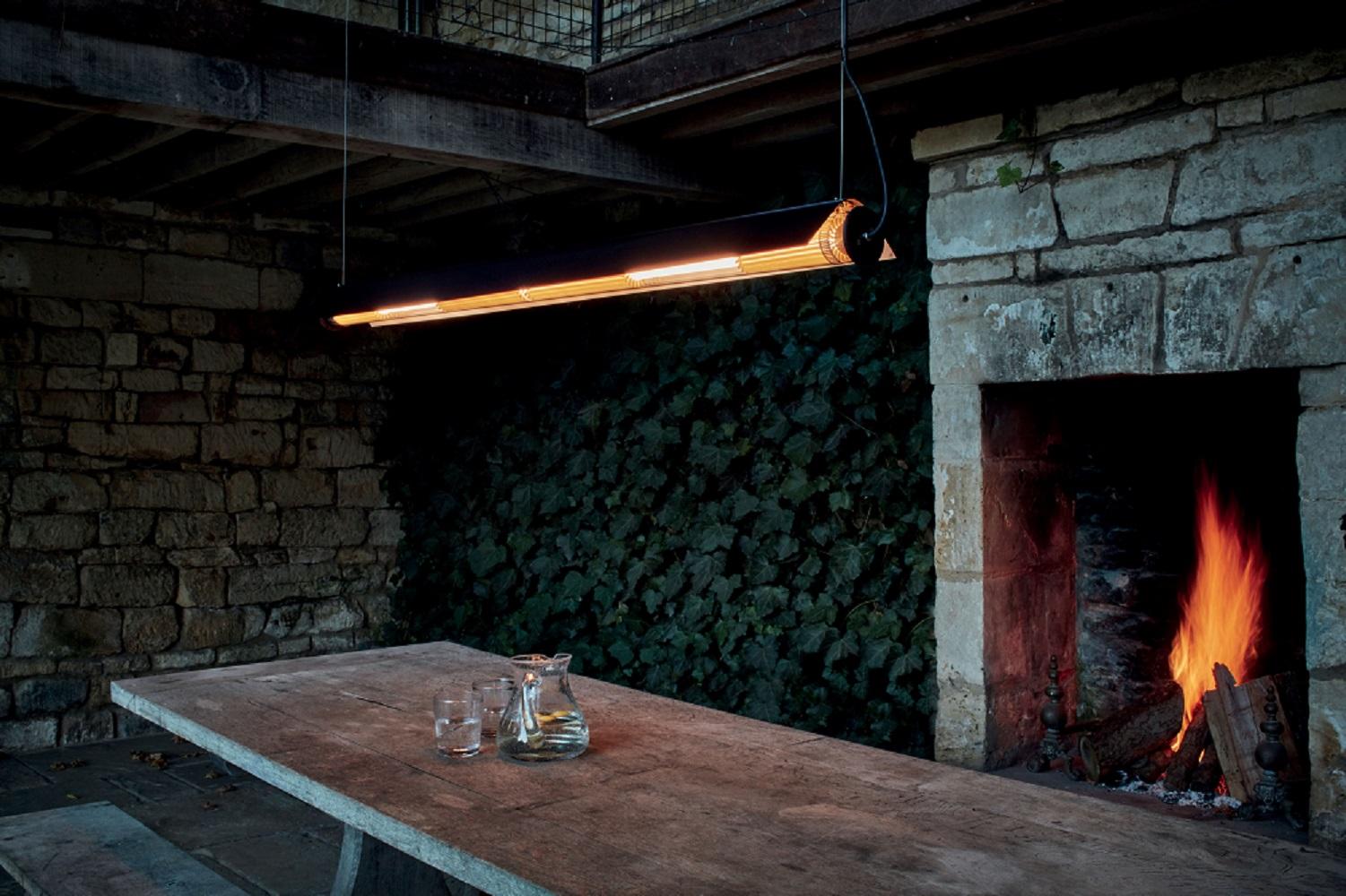 DCW Editions In The Tube 360° 1600 Lampada da parete e a sospensione in maglia oro in vendita 12