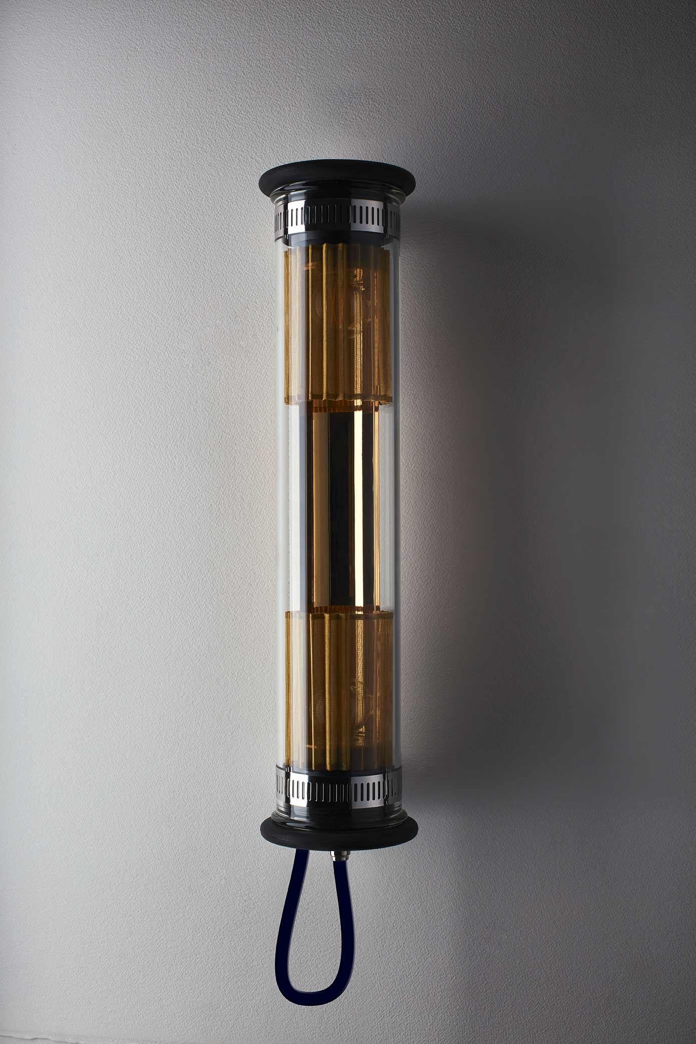 DCW Editions In The Tube ITT 100-500 Wall & Pendant Lamp in Gold-Gold In New Condition For Sale In Brooklyn, NY