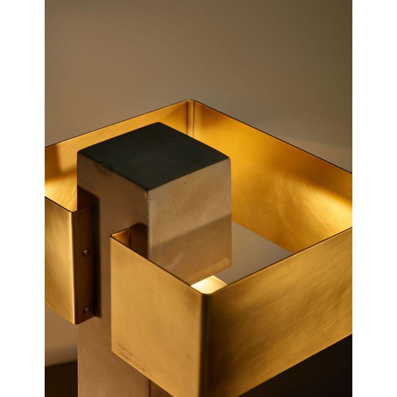 DCW Editions Iota Table Lamp in Gold Concrete & Steel by Clément Cauvet For Sale 6