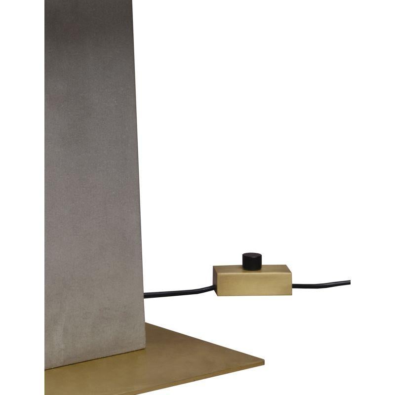 Contemporary DCW Editions Iota Table Lamp in Gold Concrete & Steel by Clément Cauvet For Sale