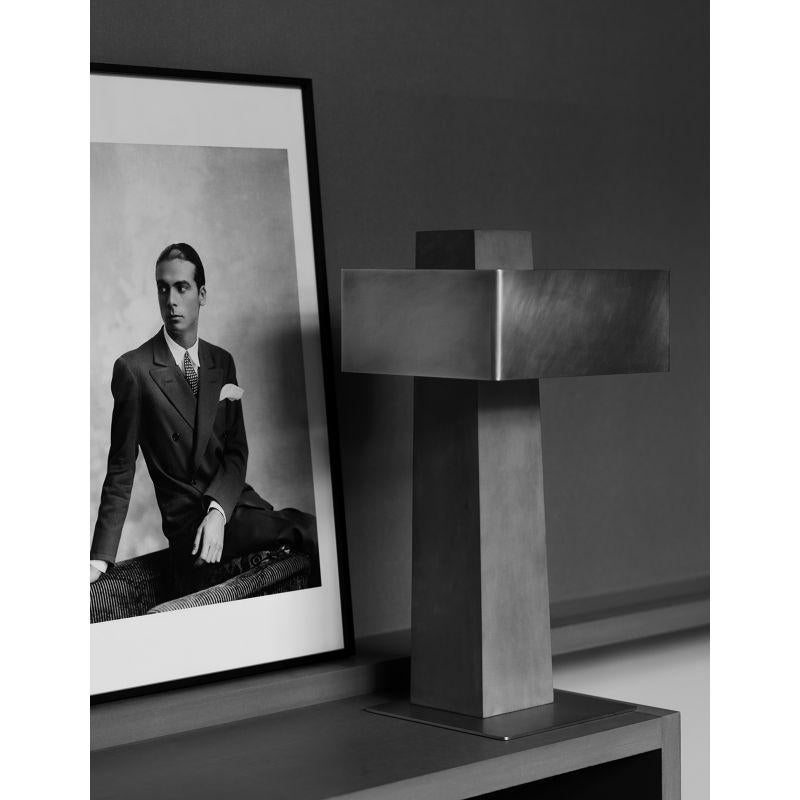 DCW Editions Iota Table Lamp in Gold Concrete & Steel by Clément Cauvet For Sale 3