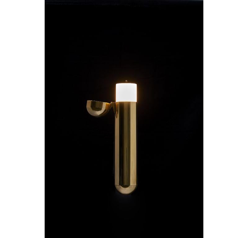 DCW Editions ISP Wall Lamp in Brass w/Left Opening by Ilia Sergeevich Potemine In New Condition For Sale In Brooklyn, NY