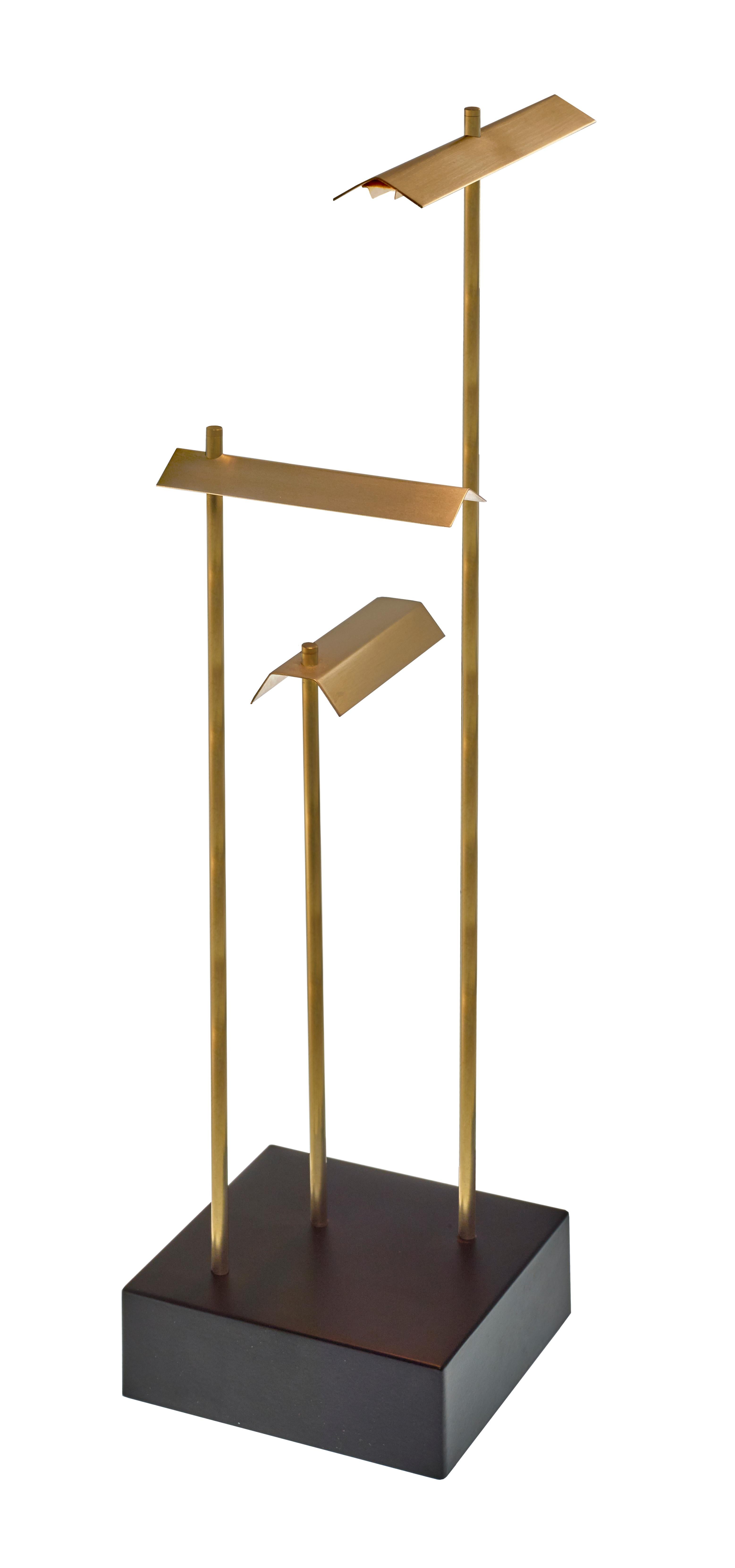 DCW Editions Knokke Cordless Table Lamp in Steel and Natural Brushed Brass by Éric de Dormael 
 
 There is nothing more tender and magical than the light of a candle. However, it is true that using candles is hard to organise ... and, in daily life,