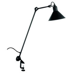 DCW Editions La Lampe Gras N°201 Konische Tischlampe mit schwarzem Arm und Schirm