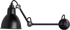 DCW Editions La Lampe Gras N°204 L40 Wall Lamp in Black Steel Arm & Black Shade