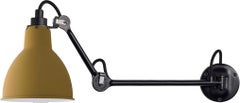 DCW Editions La Lampe Gras N°204 L40 Wall Lamp in Black Steel Arm & Yellow Shade