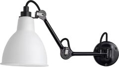 DCW Editions La Lampe Gras N°204 Wandleuchte mit schwarzem Arm und Polycarbonat-Schirm