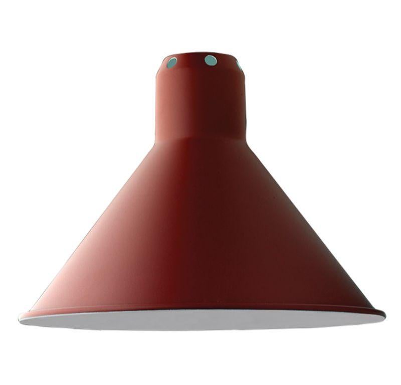 DCW Editions Lampe Gras N°207 Conic Table Lamp in Black Steel Arm with Red Shade by Bernard-Albin Gras
 
 In 1921 Bernard-Albin GRAS designed a series of lamps for use in offices and in industrial environments. The GRAS lamp, as it was subsequently