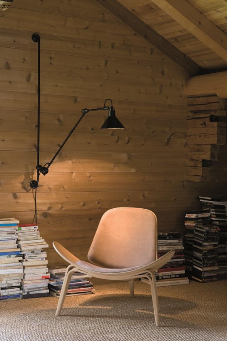 DCW Editions La Lampe Gras N°214 Conic Wall Lamp in Black Arm & Raw Copper Shade For Sale 6