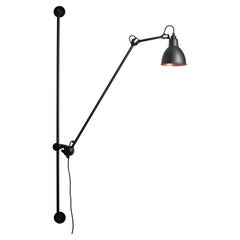 DCW Editions La Lampe Gras N°214 Round Wall Lamp in Black Copper Shade