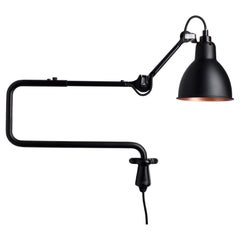 DCW Editions La Lampe Gras N°303 Wall Lamp in Black Arm and Black Copper Shade