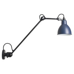 DCW Editions La Lampe Gras N°304 L40 SW Aplique Redondo Pantalla Azul
