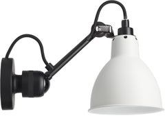 DCW Editions La Lampe Gras N°304 Wall Lamp in White Arm and Black Shade