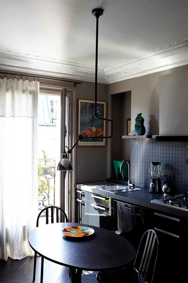 XXI secolo e contemporaneo DCW Editions La Lampe Gras N°312 Lampada a Sospensione con Estensione con Paralume Bianco in vendita