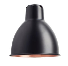 DCW Editions La Lampe Gras N°317 Table Lamp in Black Arm with Black Copper Shade