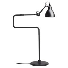 Vintage DCW Editions La Lampe Gras N°317 Table Lamp in Black Arm with Black Shade