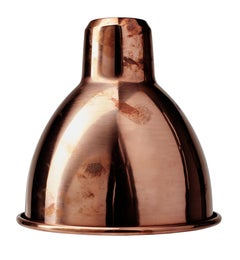 DCW Editions La Lampe Gras N°317 Table Lamp in Black Arm with Raw Copper Shade
