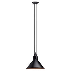 DCW Editions Les Acrobates N°322 Lámpara colgante cónica grande con pantalla de cobre negro