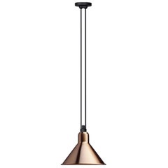 DCW Editions Les Acrobates N°322 Lámpara colgante cónica grande con pantalla de cobre