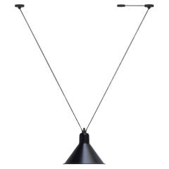 DCW Editions Les Acrobates N°323 AC1 AC2 XL Lámpara colgante cónica con pantalla negra