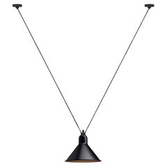 DCW Editions Les Acrobates N°323 Lámpara colgante cónica grande con pantalla de cobre negro