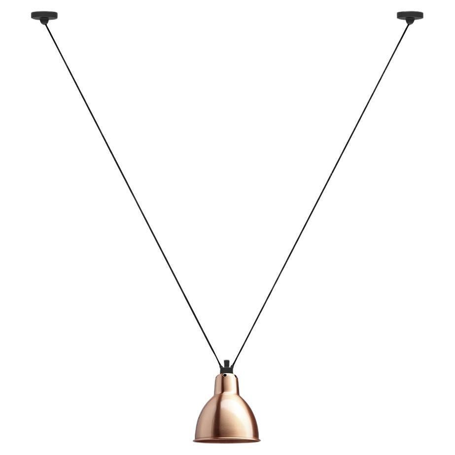 DCW Editions Les Acrobates N°323 Lámpara colgante redonda grande con pantalla de cobre