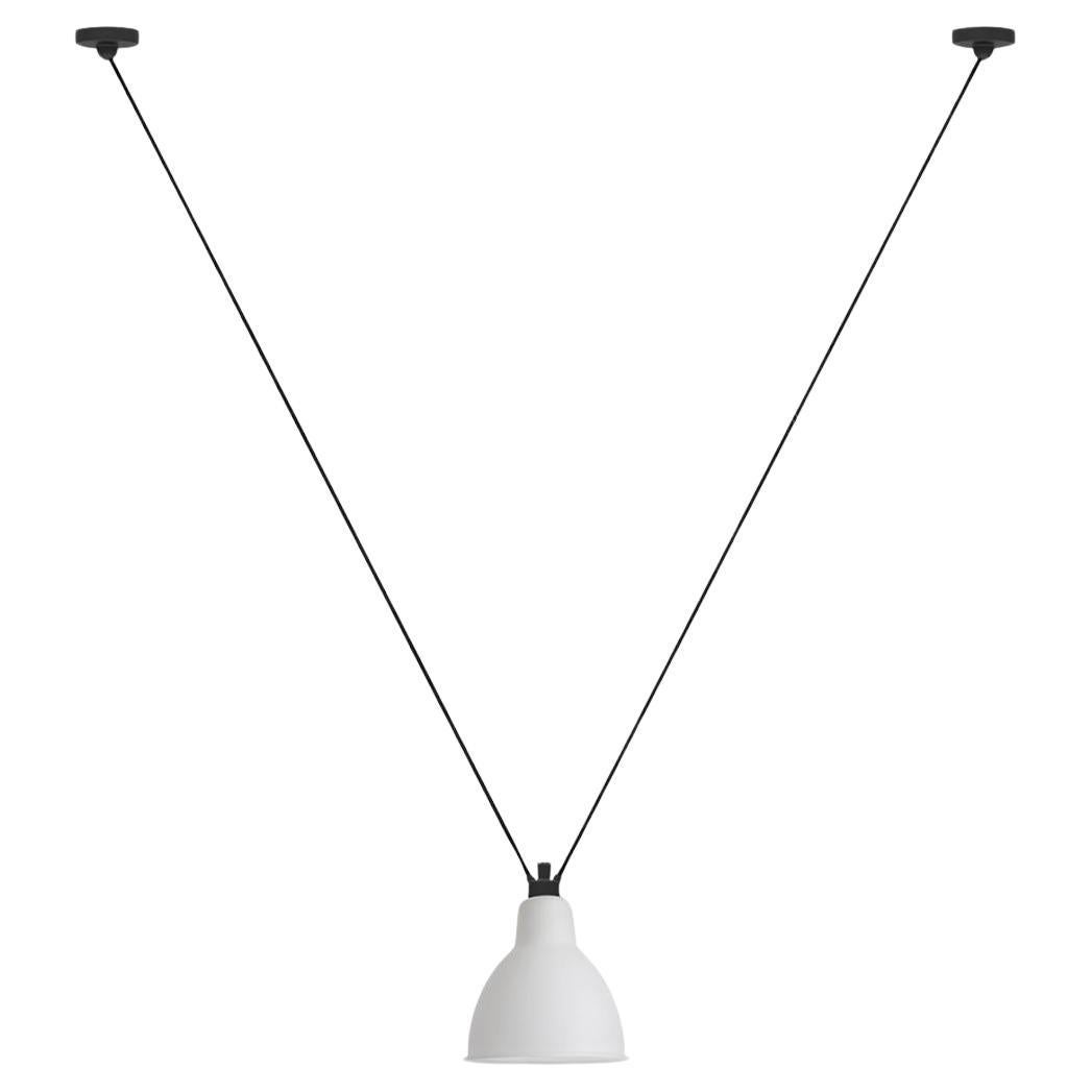 DCW Editions Les Acrobates N°323 Large Round Pendant Lamp in Frosted Glass Shade For Sale