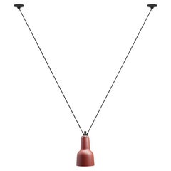 DCW Editions Les Acrobates N°323 Lampe pendante oculiste avec abat-jour rouge