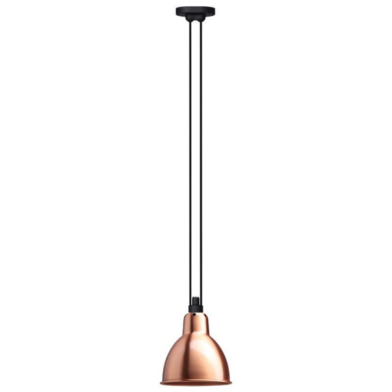 DCW Editions Les Acrobates Nº322 Lámpara colgante redonda grande con pantalla de cobre