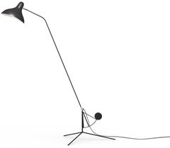 DCW Editions Mantis BS1 Floor Lamp in Black Steel and Aluminum