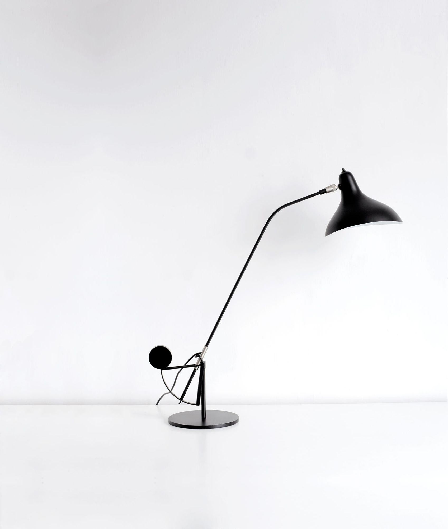 DCW Editions Mantis BS3 Table Lamp in Black Steel and Aluminum For Sale 14