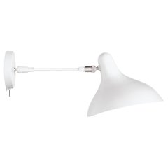 Lampe murale Mantis BS5 SW éditions DCW en acier blanc et aluminium