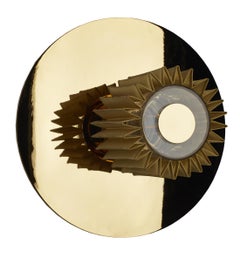 DCW Editions Medium In The Sun Wall Lamp in Gold Steel Body with Gold Mesh