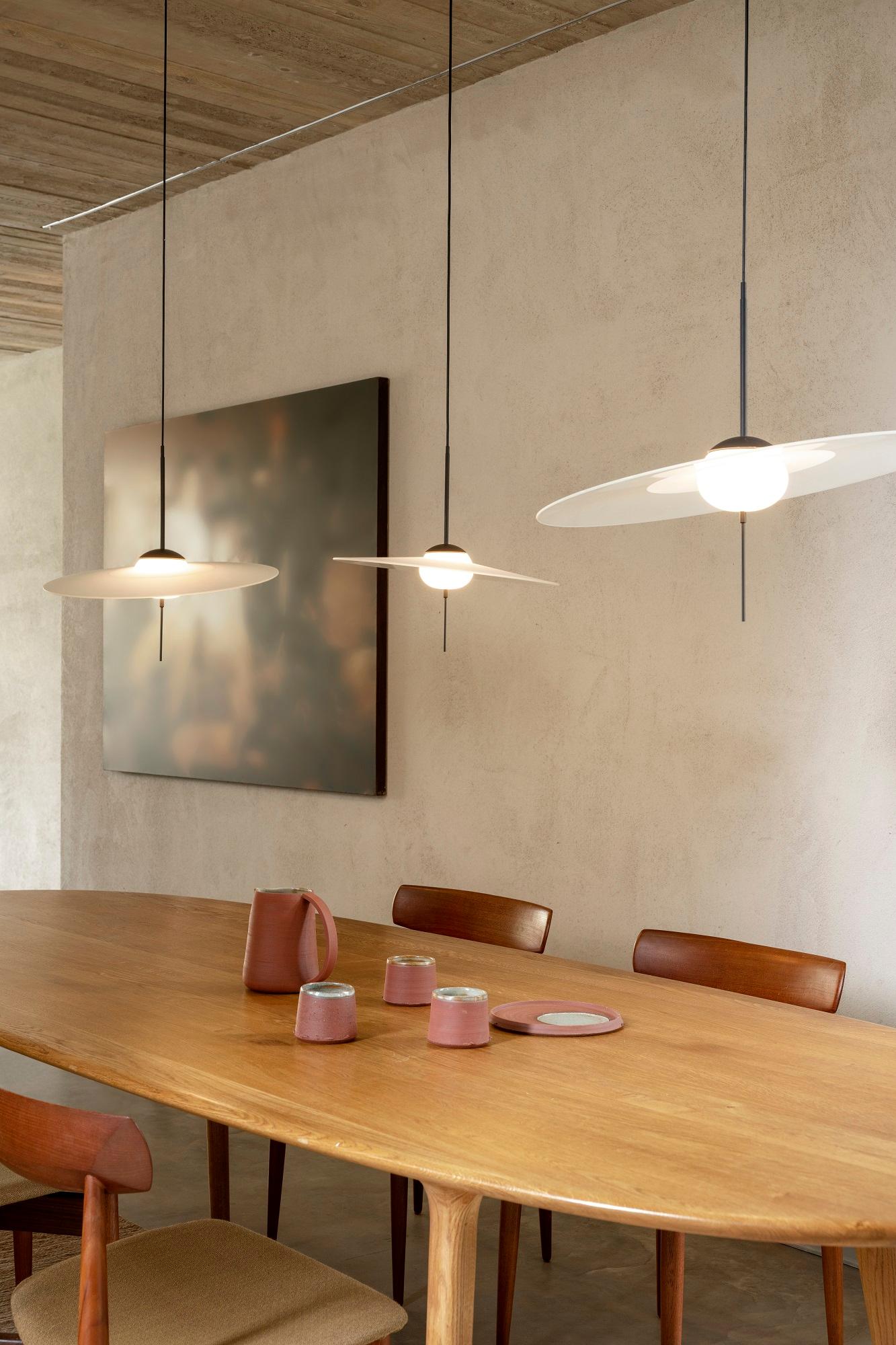 Lampada a sospensione DCW Editions Mono M600 in alluminio e vetro grigio scuro di Vantot in vendita 7